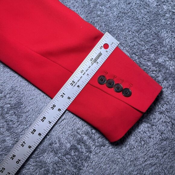 Babaton Women's Red Blazer SZ XS Long Sleeve Dry Clean Only Polyester - Picture 15 of 16